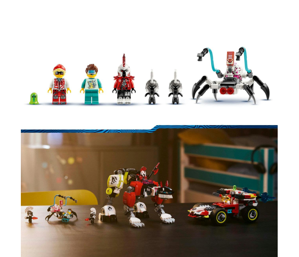 LEGO DREAMZzz 71497 Tygrysi mech Coopera i Hot rod Zero - 1284228 - zdjęcie 6